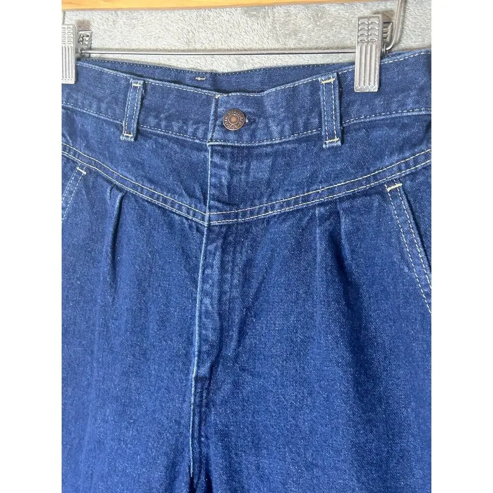 Vintage Levi's Brown Tab Jeans Size 11/26 High Rise Tapered Waist Workwear